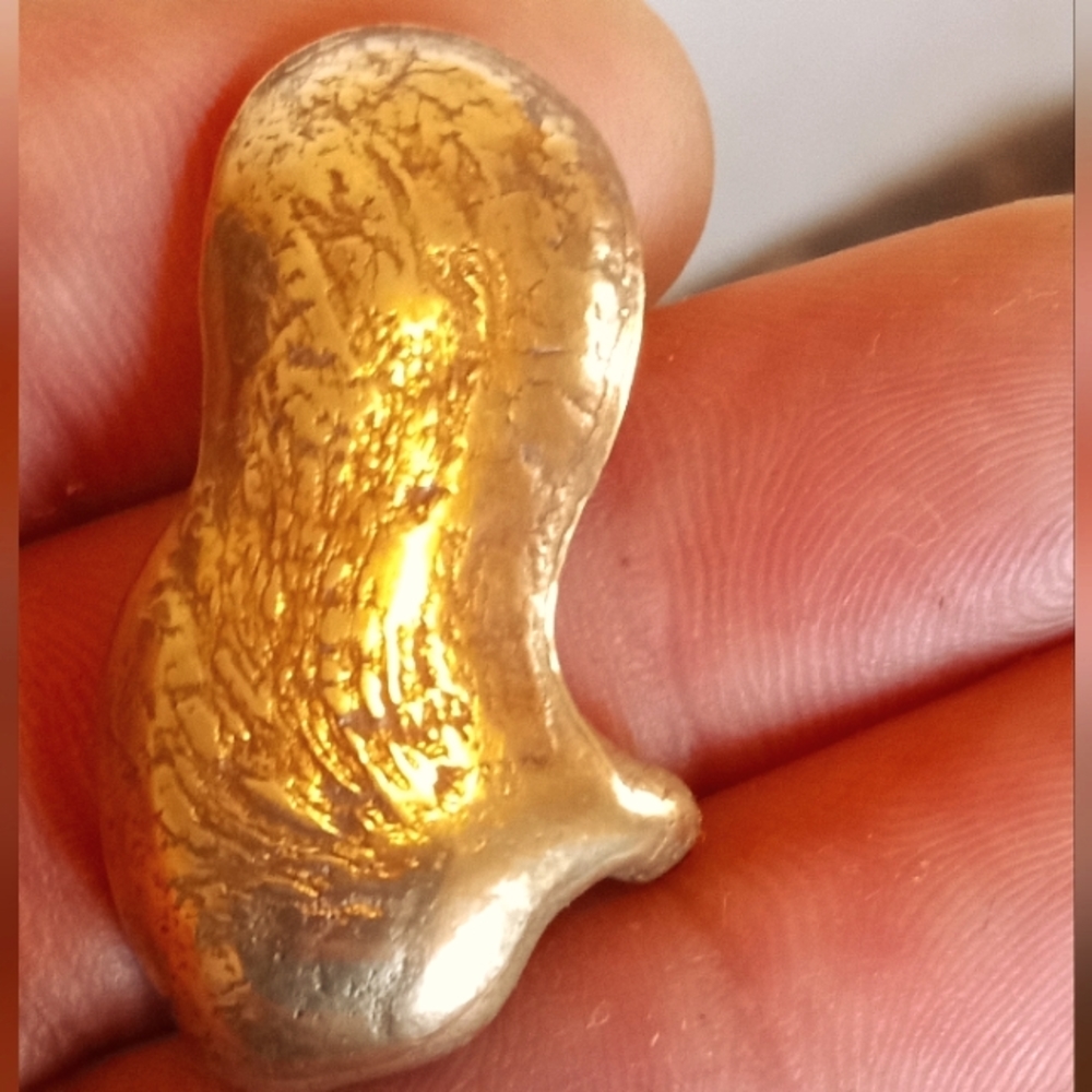 22.4 gram 24k Gold PAKALS nose nugget 3/4 solid gold